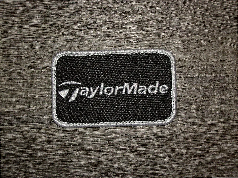 TaylorMade Golf Embroidered Iron On Patch 3" x 2"