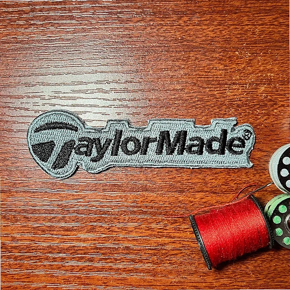 Taylormade Golf Fan Patch Sports Embroidered Iron On Badge 1.1x3.7"