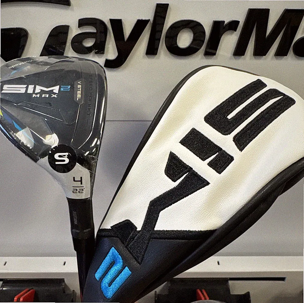 TaylorMade Golf SIM2 Max Hybrid Rescue Club, #4 H 22* Graphite Stiff