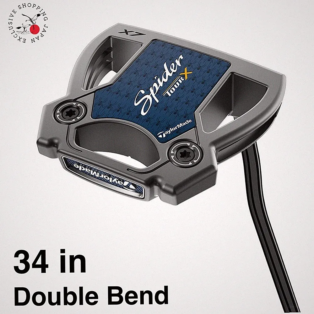 TaylorMade Golf Spider TOUR X True Path Putter Double Bend 34 in Mallet DB RH
