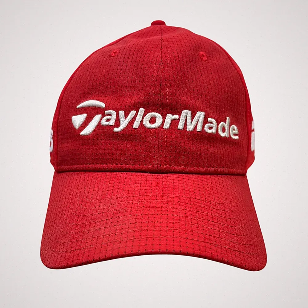 TaylorMade Golf Tour Lite Tech Performance-Strapback Adjustable Red Hat Cap