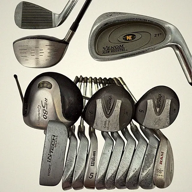 TaylorMade Knight Men’s Beginners Budget Golf Club Set RH Reg Graph & Steel READ