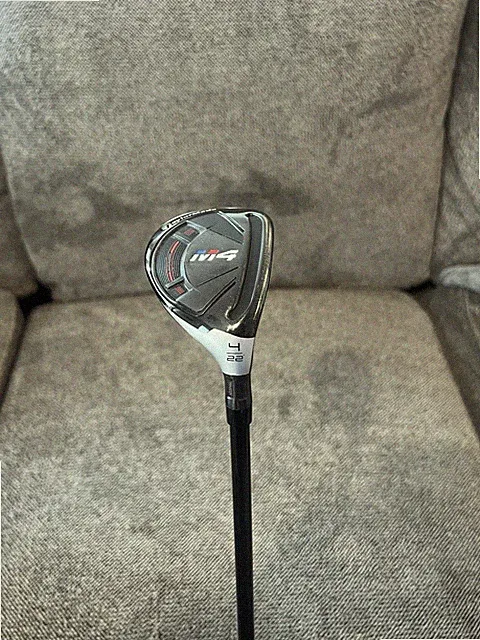TaylorMade M4 4 Hybrid 22* Loft S-Flex Graphite Excellent Condition