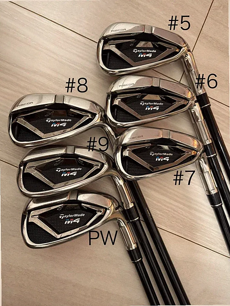 TaylorMade M4 Iron Set 5-9+Pw 6pc RH FUBUKI tm6 graphite shaft Flex Regular Used