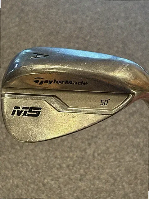 TaylorMade M5 Chrome 50* Gap Wedge w/ Fujikura Atmos 5A-Flex Shaft & New Grip