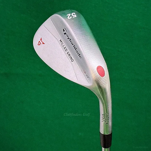 TaylorMade Milled Grind Chrome 52-SB9 52° Gap Wedge Dynamic Gold Wedge Flex