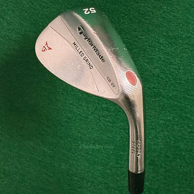 TaylorMade Milled Grind Chrome 52-SB9 52° Gap Wedge Dynamic Gold Wedge Flex