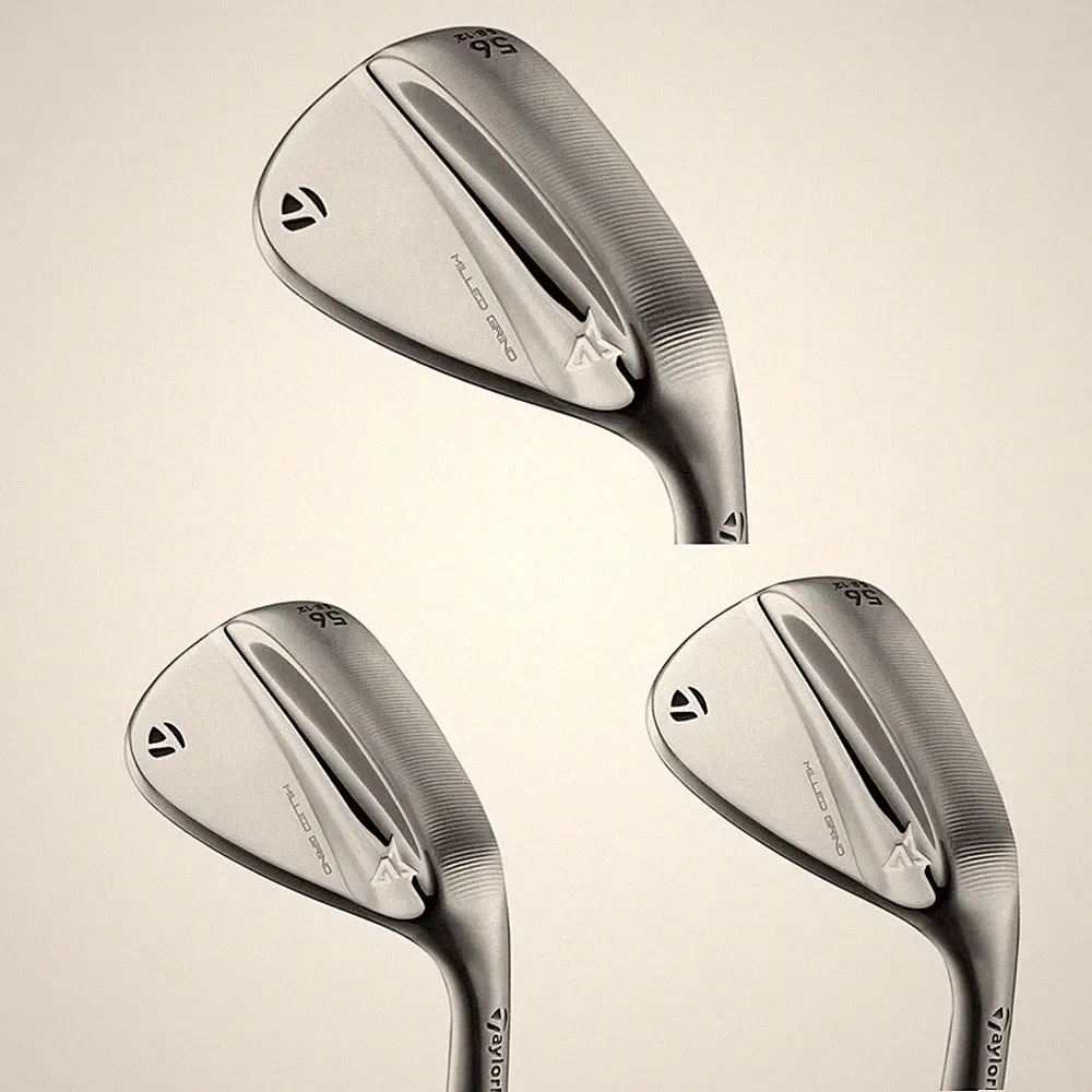 TaylorMade Milled Grind Chrome Wedge 52 56 60 RH KBS105 Chrome Steel Flex Stiff