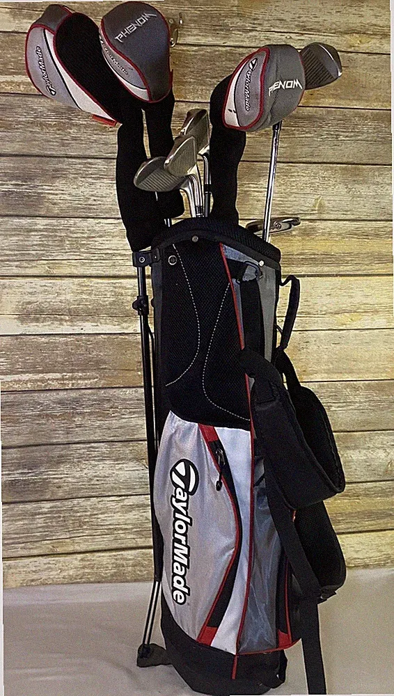 TaylorMade Phenom Junior Golf Set 7 Clubs Matching Bag Right Handed Kids