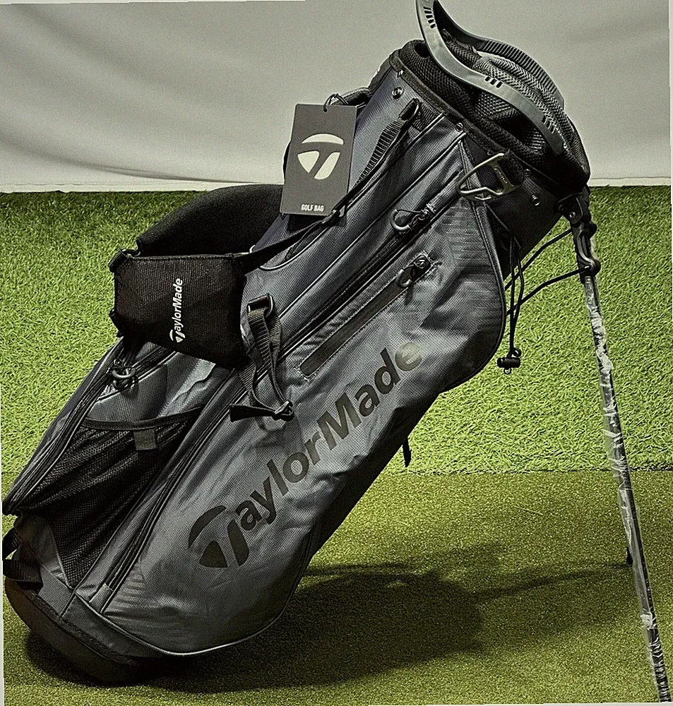 TaylorMade Pro 8-Way Carry Stand Golf Bag Charcoal w/ Rain Hood New #93227