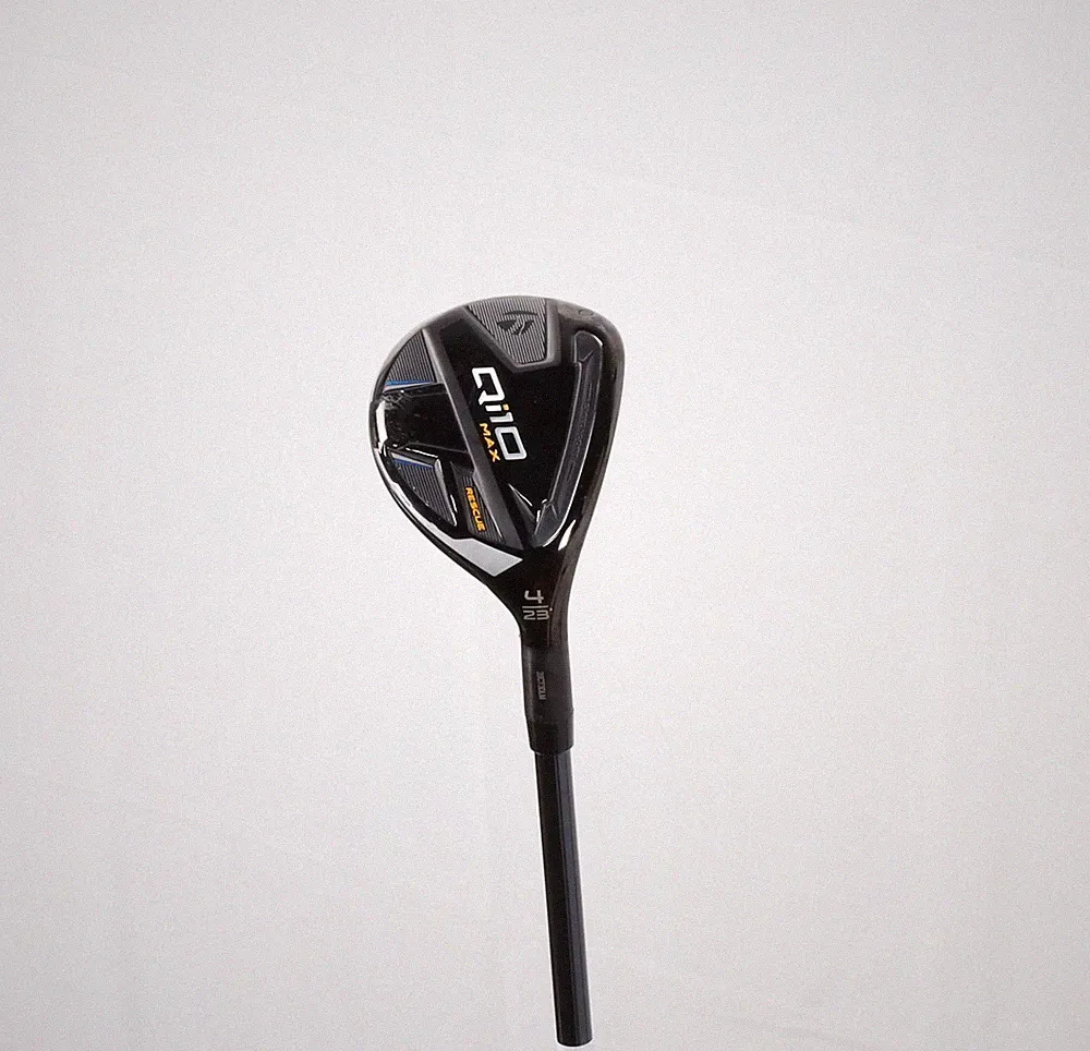 Taylormade Qi10 Max 23° 4 Hybrid Extra Stiff Flex Hzrdus Rdx Smoke Black 80 Good