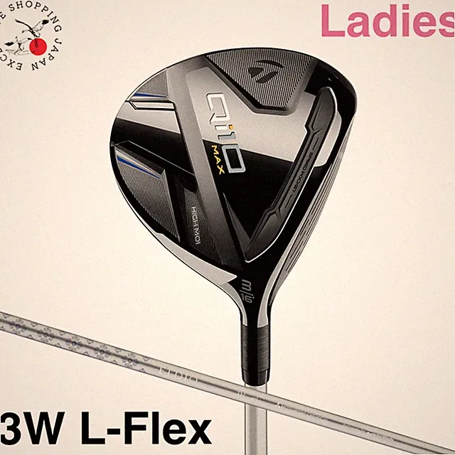 TaylorMade Qi10 MAX Ladies Fairway Wood 3W 16° L-Flex ELDIO TM40 Graphite Shaft