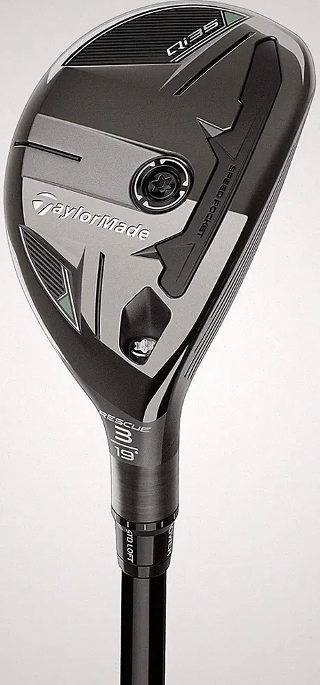 TaylorMade Qi35 Rescue 19* 3H Hybrid Stf Mitsubishi Kai'li Blue DarkWave 85 Mint