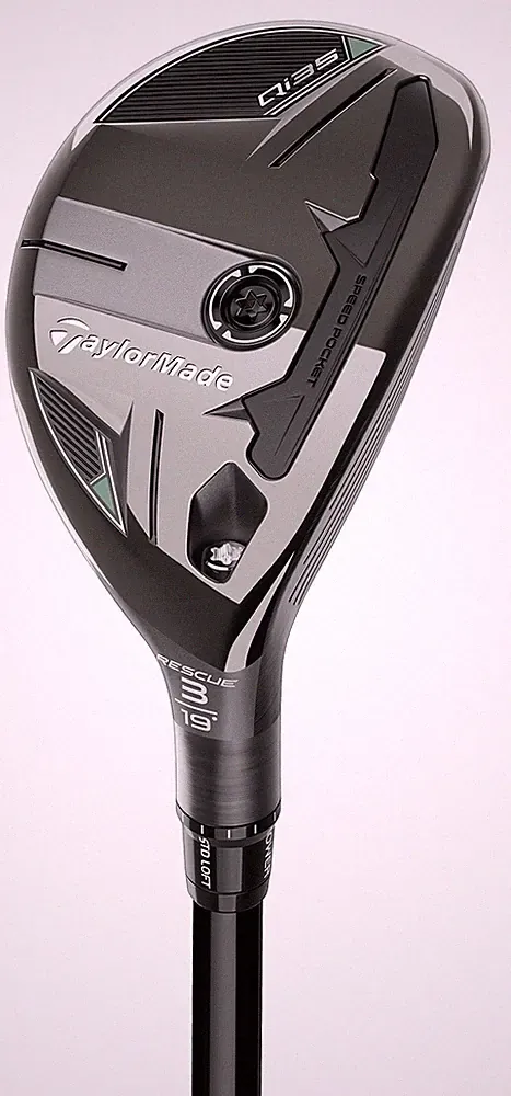TaylorMade Qi35 Rescue 19* 3H Hybrid Stiff Mitsubishi Kai'li Blue DarkWave 85 VG
