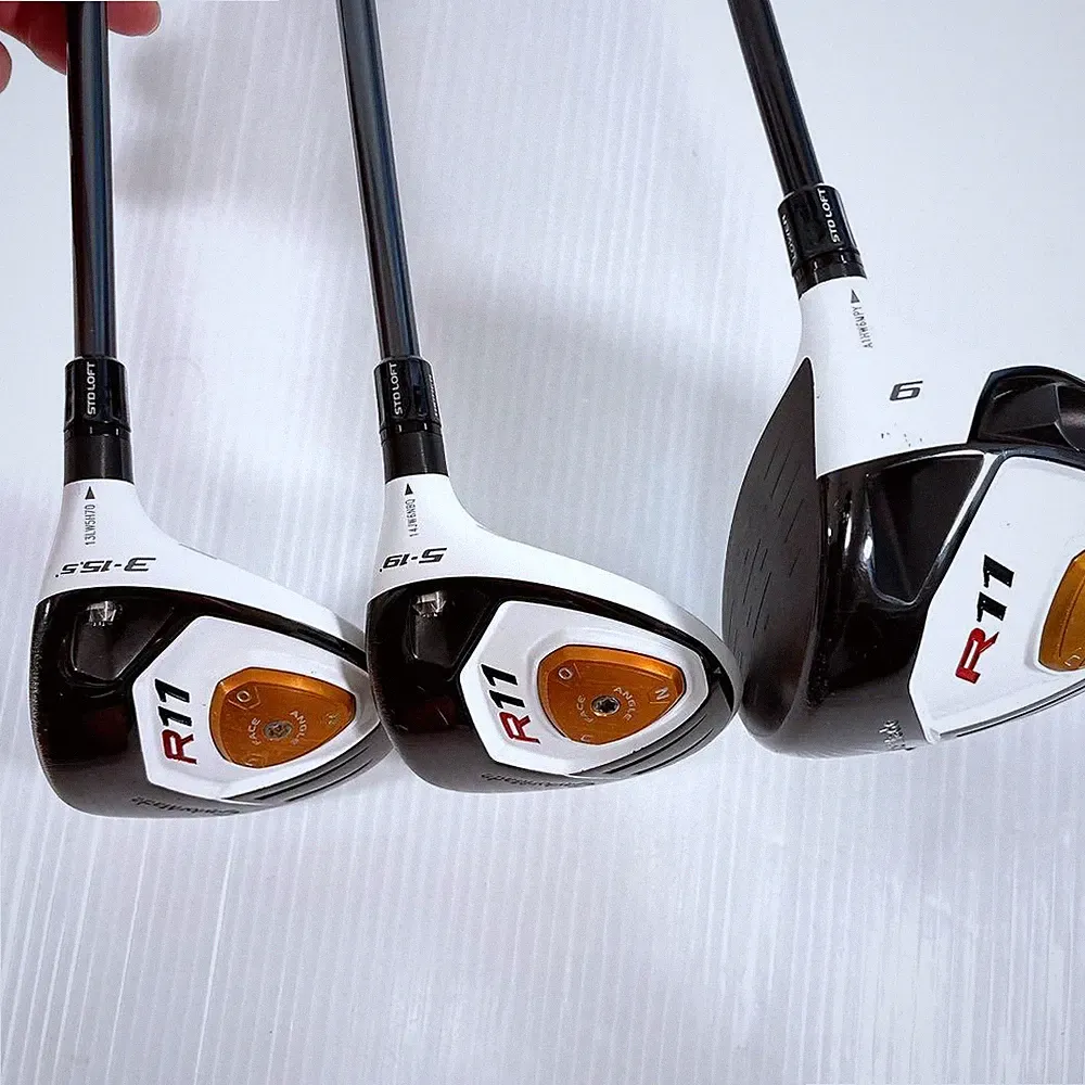 TaylorMade R11 Driver 9° Fairway Wood 3W 15.5° 5W 19° Set S Flex RH Golf Club