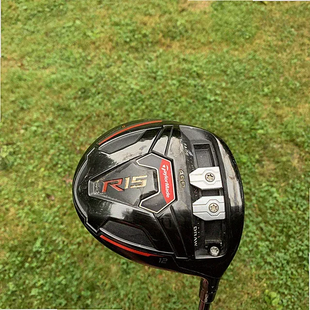 TaylorMade R15 12 deg driver, with speeder R flex and HC 46". Fresh Winn Grip