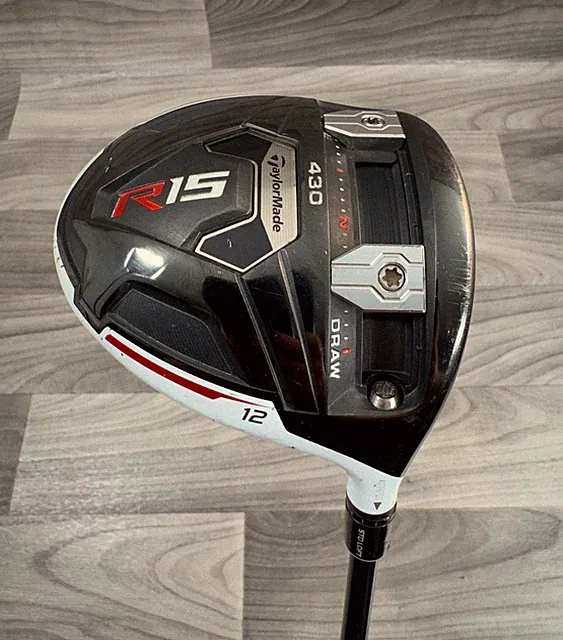 TAYLORMADE R15 430 DRIVER 12 DEGREE STIFF FLEX FUJIKURA SPEEDER EVOLUTION SHAFT