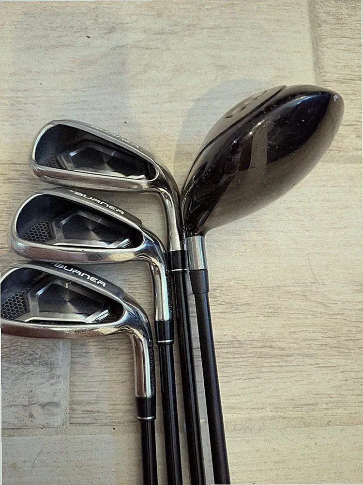 TaylorMade R510 10.5° Driver + 3 Burner SuperLaunch Irons Golf Club Set