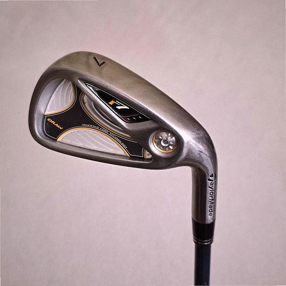 TaylorMade R7 Draw 7 Iron Mens RH Reax 55 R Flex Graphite Golf Club Silver