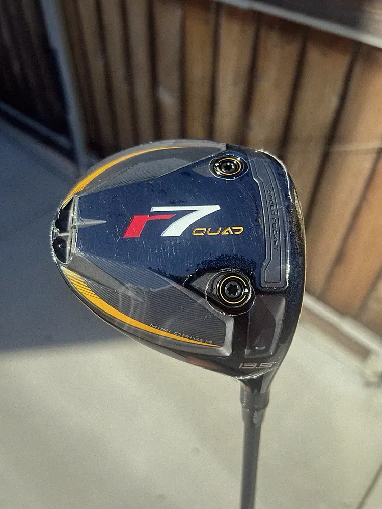 TaylorMade r7 Quad 13.5° Mini Driver X-Stiff HZRDUS Black Gen 5 60g Right-Handed