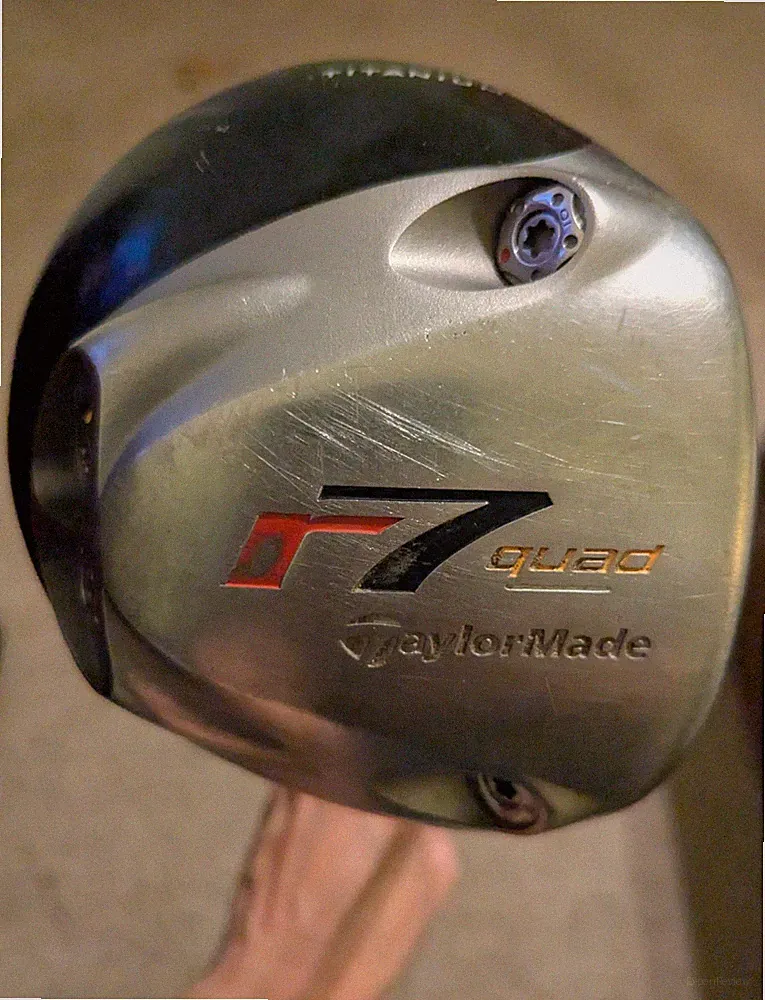 TaylorMade r7 Quad Driver 9.5° RH MAS2 7-65 Stiff Graphite 44in 400cc Golf Club