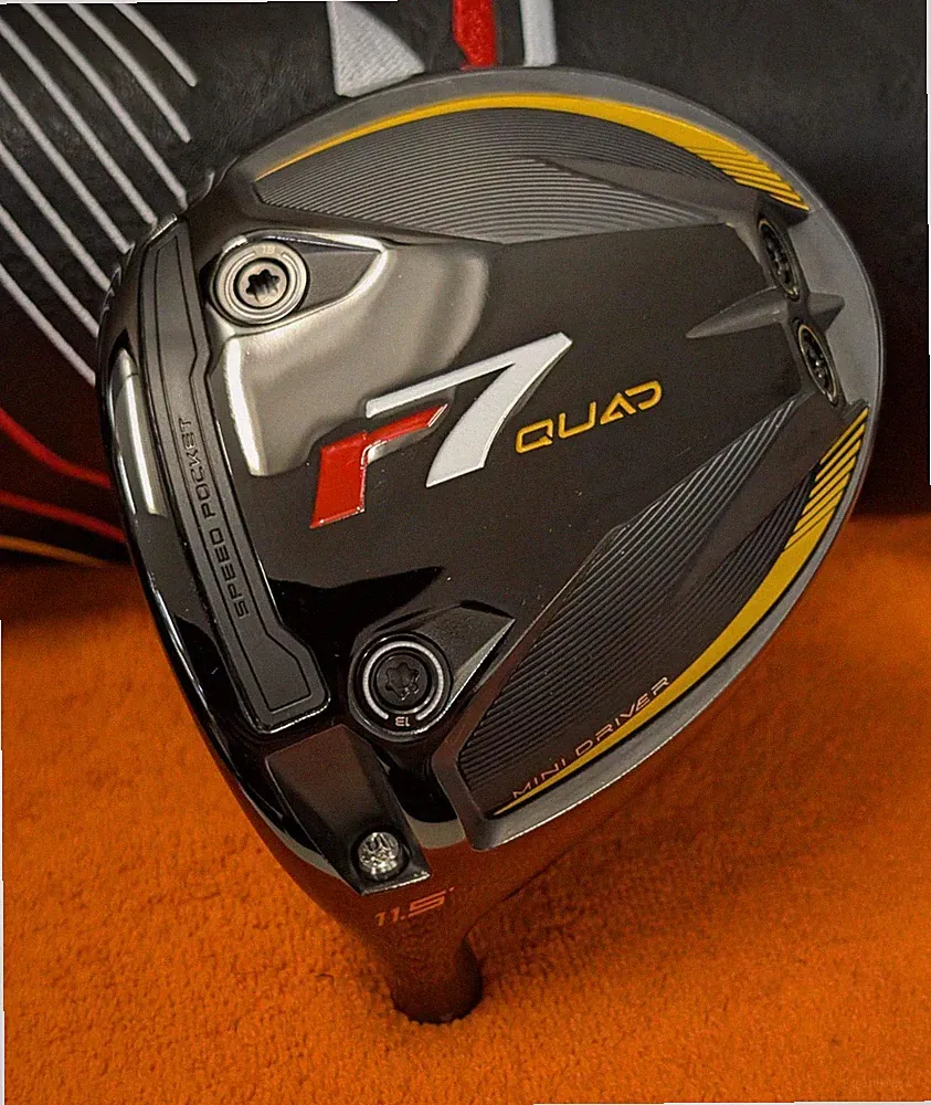 TaylorMade r7 Quad Mini Driver 11.5* Head Only Left Hand +HC *MINT*