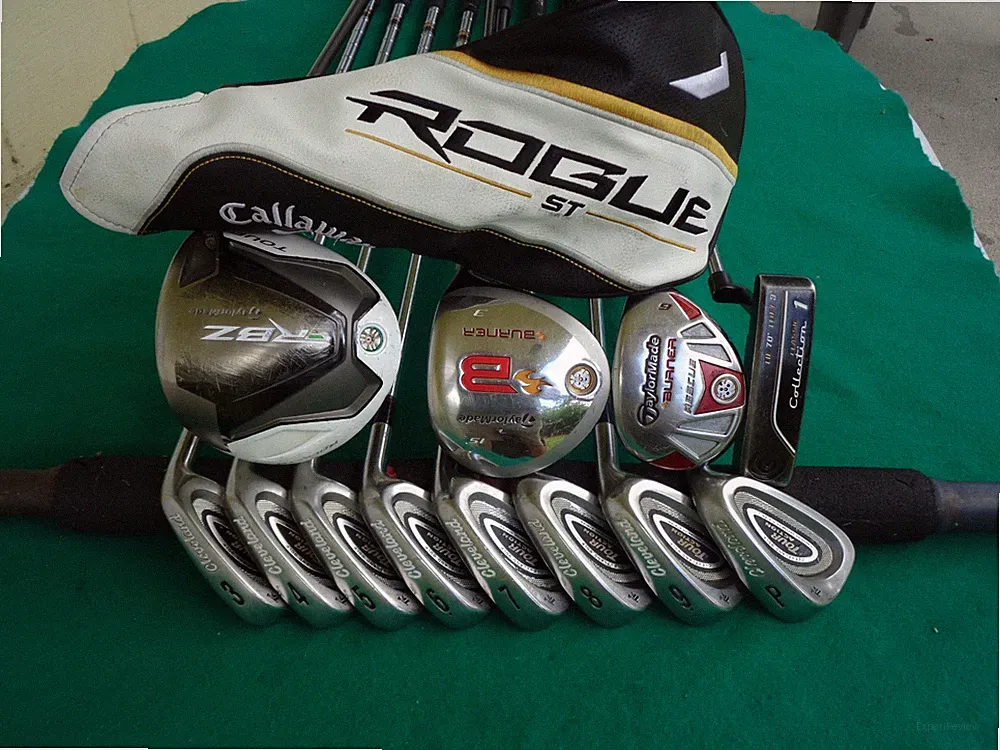 TaylorMade RBZ Cleveland Irons Driver Wood Hybrid Complete Golf Club Set Mens RH
