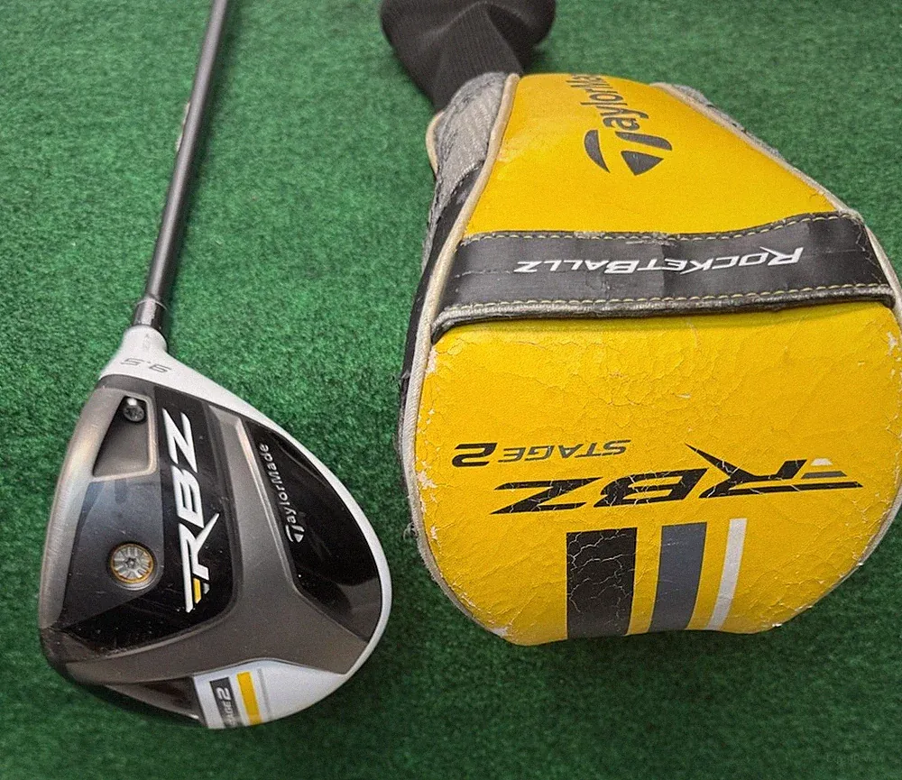 TaylorMade RBZ Stage 2 Driver 9.5 Stiff Flex Graphite Shaft with Headcover RH