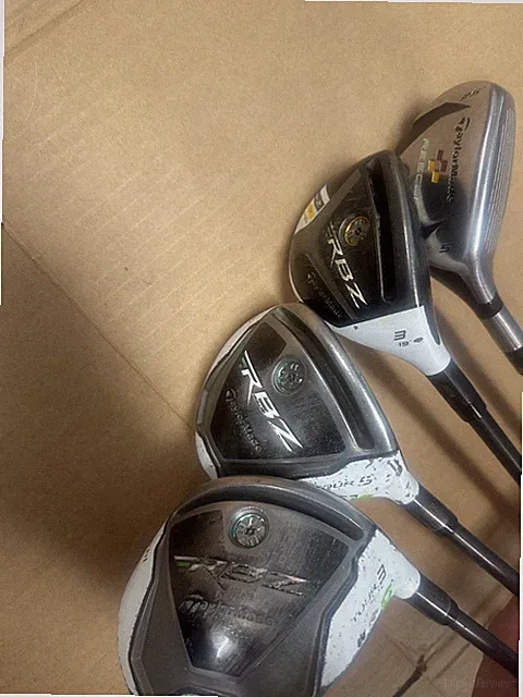 TaylorMade RBZ Wood set Hybrid Regular Flex 4 Clubs 3,5 woods,3, 5Hybrid OBO
