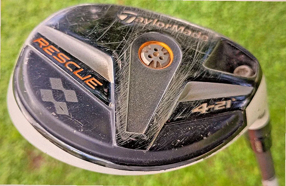 TaylorMade Rescue 21° Hybrid 4 FCT Graphite Stiff Flex Golf Club