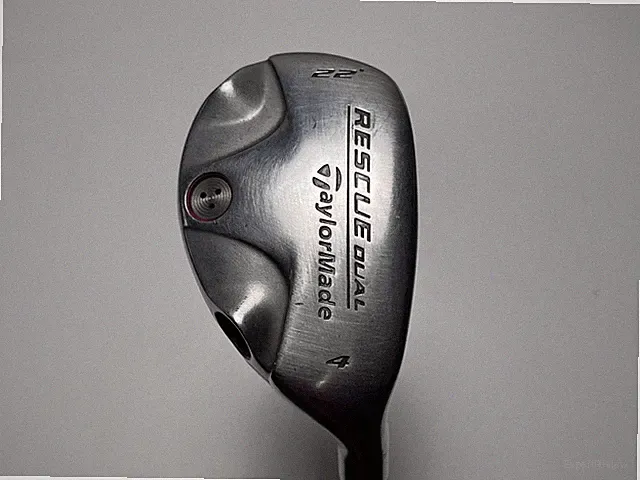 TaylorMade Rescue Dual 4 Hybrid 22* Stiff Steel Mens RH Midsize Grip