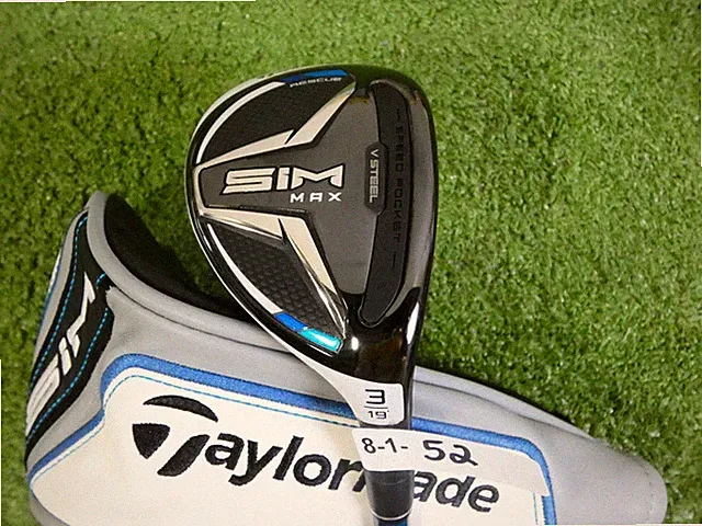 TaylorMade SIM Max 19* 3 Hybrid Rescue Hand Craft Even Flow 85 6.0 Stiff HC New