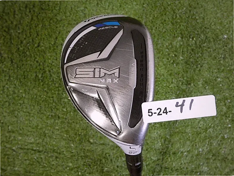 TaylorMade SIM Max 22 4 Hybrid Rescue HZRDUS Smoke 90 6.5 X Extra Stiff Graphite