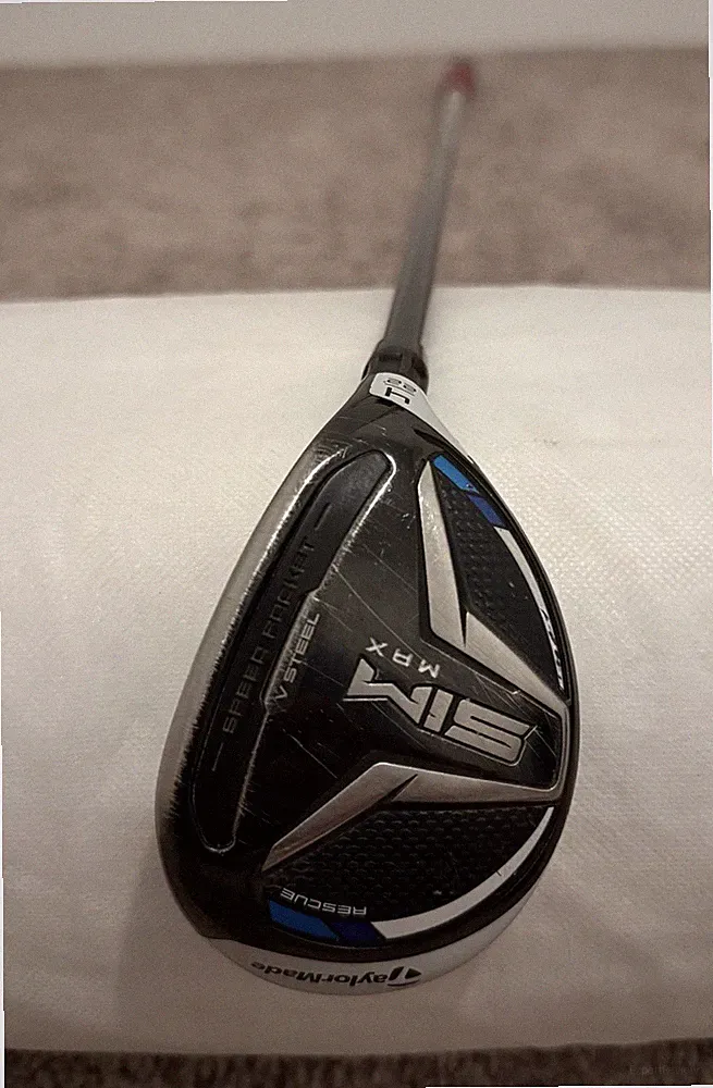 TaylorMade SIM Max Rescue RH 4-Hybrid (22°) - Ventus Blue 70G Stiff Flex - Good