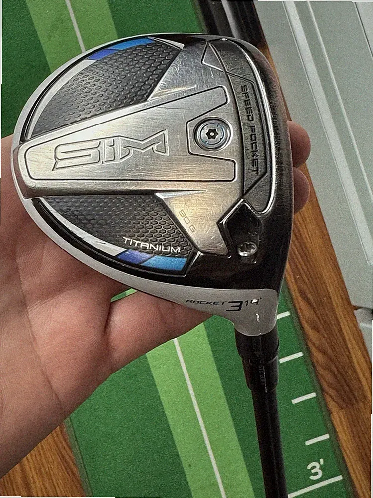 Taylormade Sim Titanium Rocket 14* 3 Wood Tensei 65 X Stiff Shaft