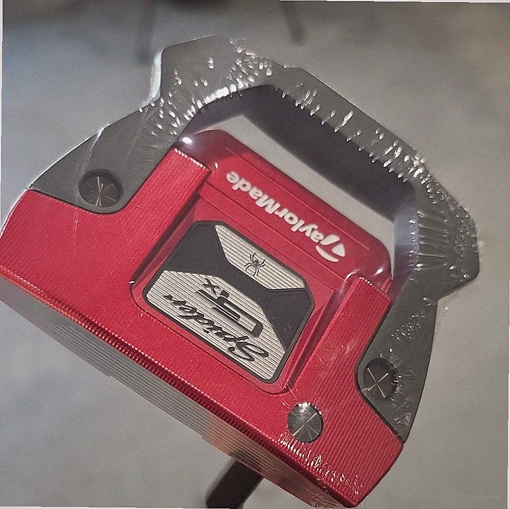 TaylorMade Spider GTX Left-Hand Mallet Putter 35 in Steel Shaft Red/Silver/Black