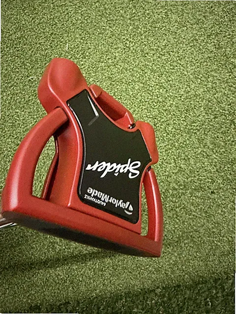 TaylorMade Spider Mallet Putter Steel Shaft Right-Handed Red/Black + Headcover