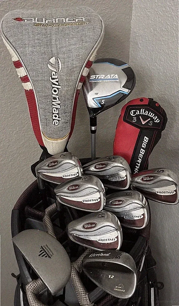 TaylorMade/STRATA/ Cleveland/ Wilson Complete Golf Club Set LH(No Bag) LEFTY