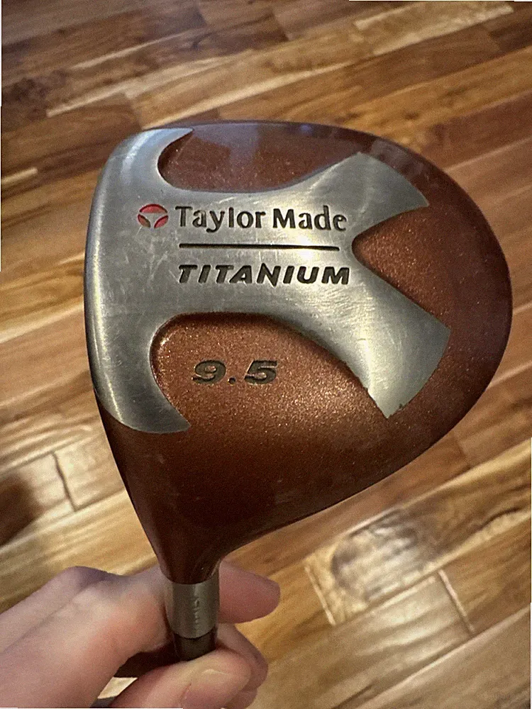 TaylorMade Titanium 9.5 Driver LH Left Handed S-90 Bubble Shaft Golf Club