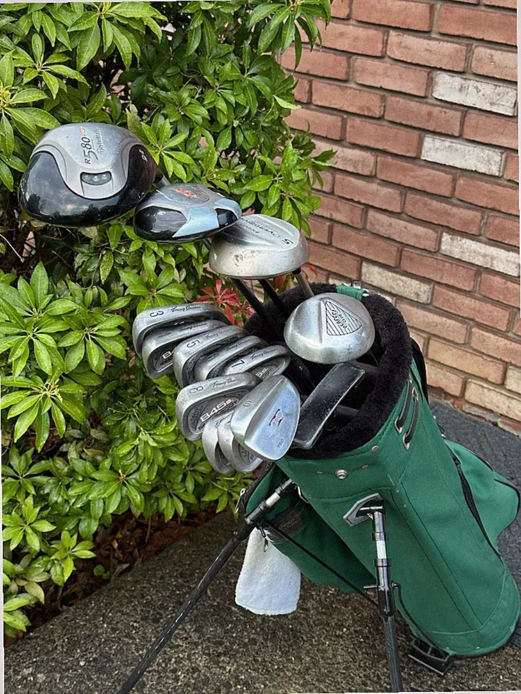 TAYLORMADE TOMMY ARMOUR MENS COMPLETE GOLF SET 14 PC w/ STAND BAG STIFF FLX RH