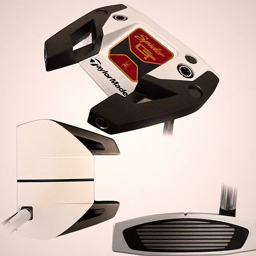 TaylorMade Tour Issued Spider GT White Putter, Single Bend, 34in