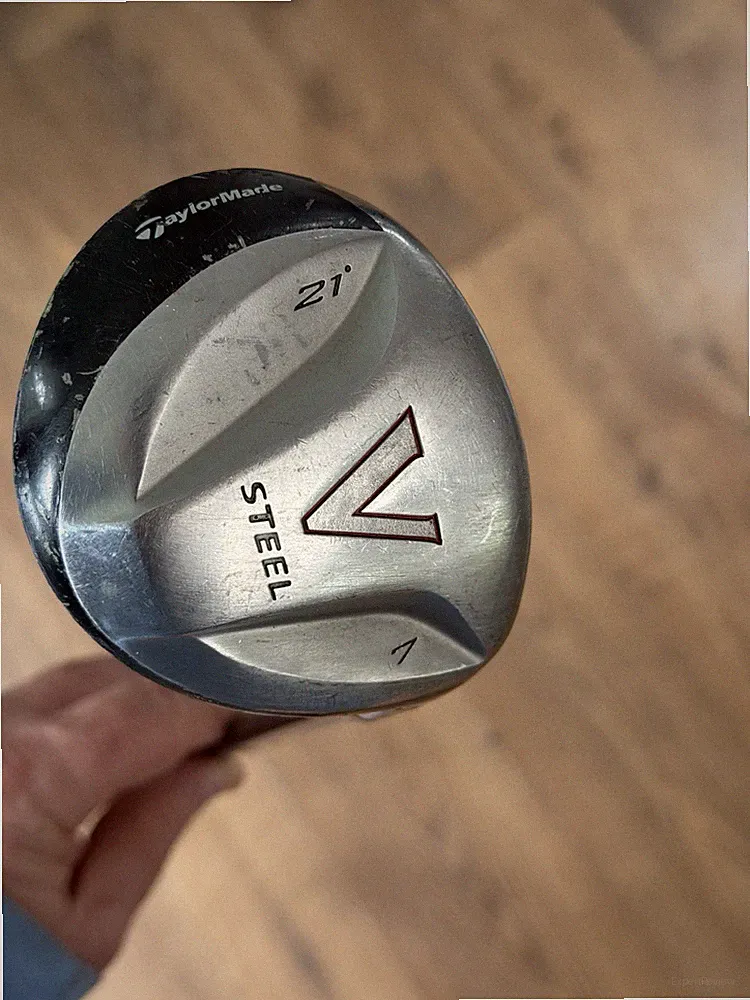 TaylorMade V Steel 7 Wood 21* Fairway Wood Regular Flex MAS2 Ultralite Graphite