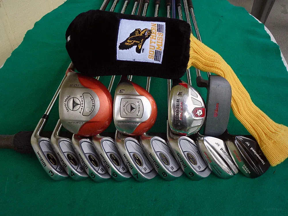 TaylorMade Wilson Irons Driver Wood Hybrid Putter Complete Golf Club Set Mens RH