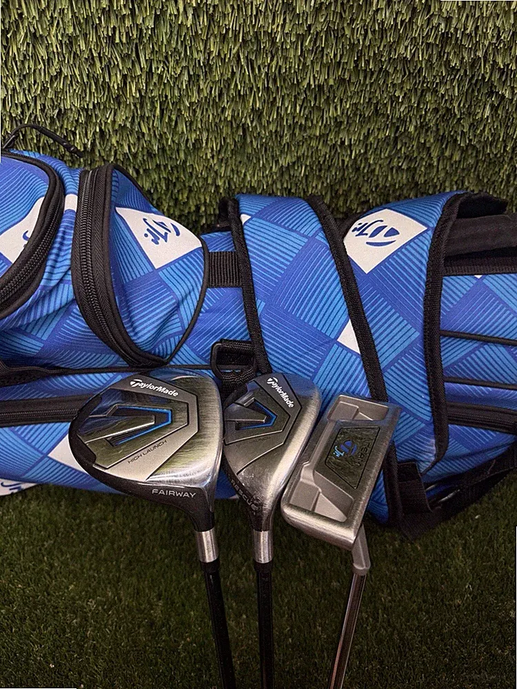 Team Taylormade Junior Kids Golf Set Wood, Hybrid, Putter, Bag Size 3 Age 10-12