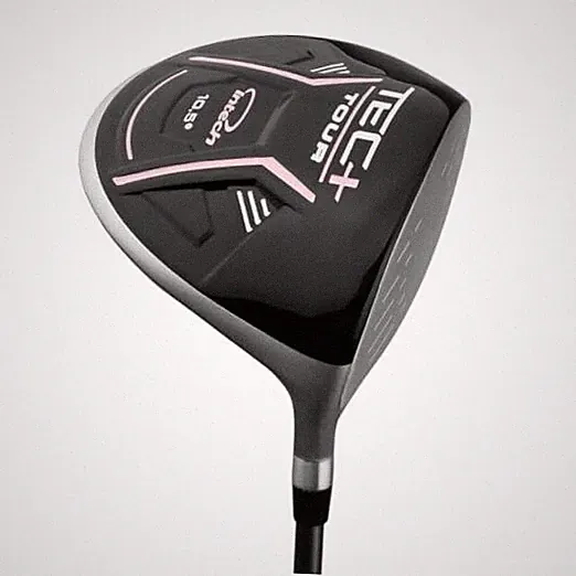 Tec Plus Golf Drivers for Men & Women Ladies Graphite Pink 12 Degrees Right