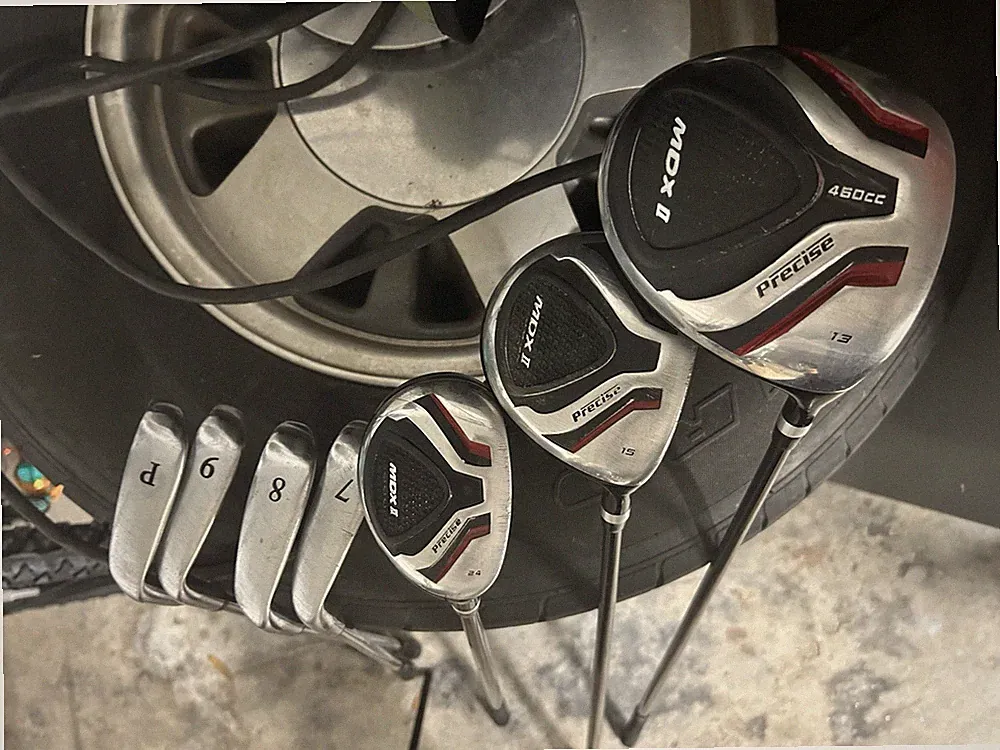 (TEENS CLUBS!) Precise MDX II set (NO PUTTER) Diver- Pitching Wedge
