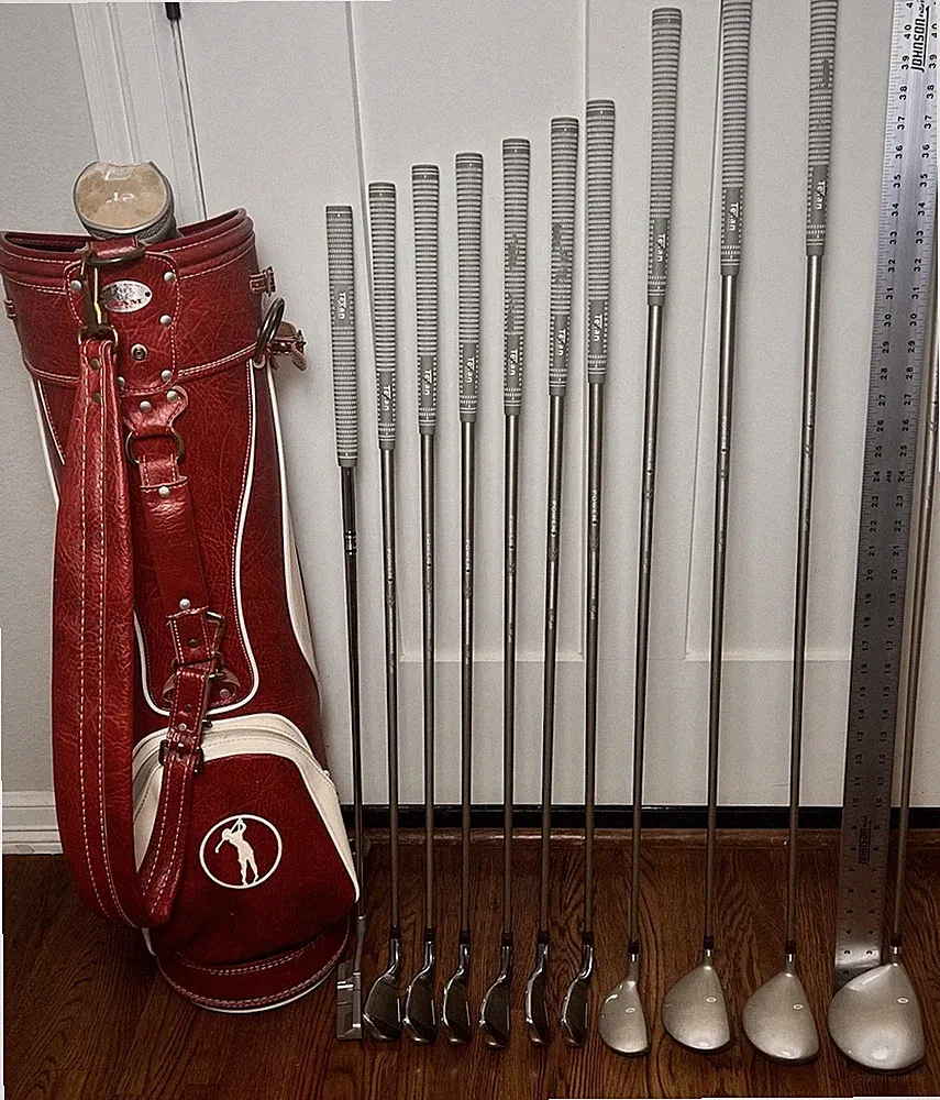 Texan Women’s Classics Power Plus 11-Club Golf Set & Ram Leather Cart Bag