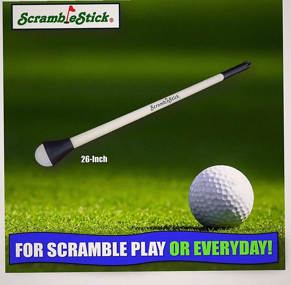 THE ORIGINAL 26" SCRAMBLE STICK GOLF BALL RETRIEVER SCRAMBLESTICK MADE IN USA