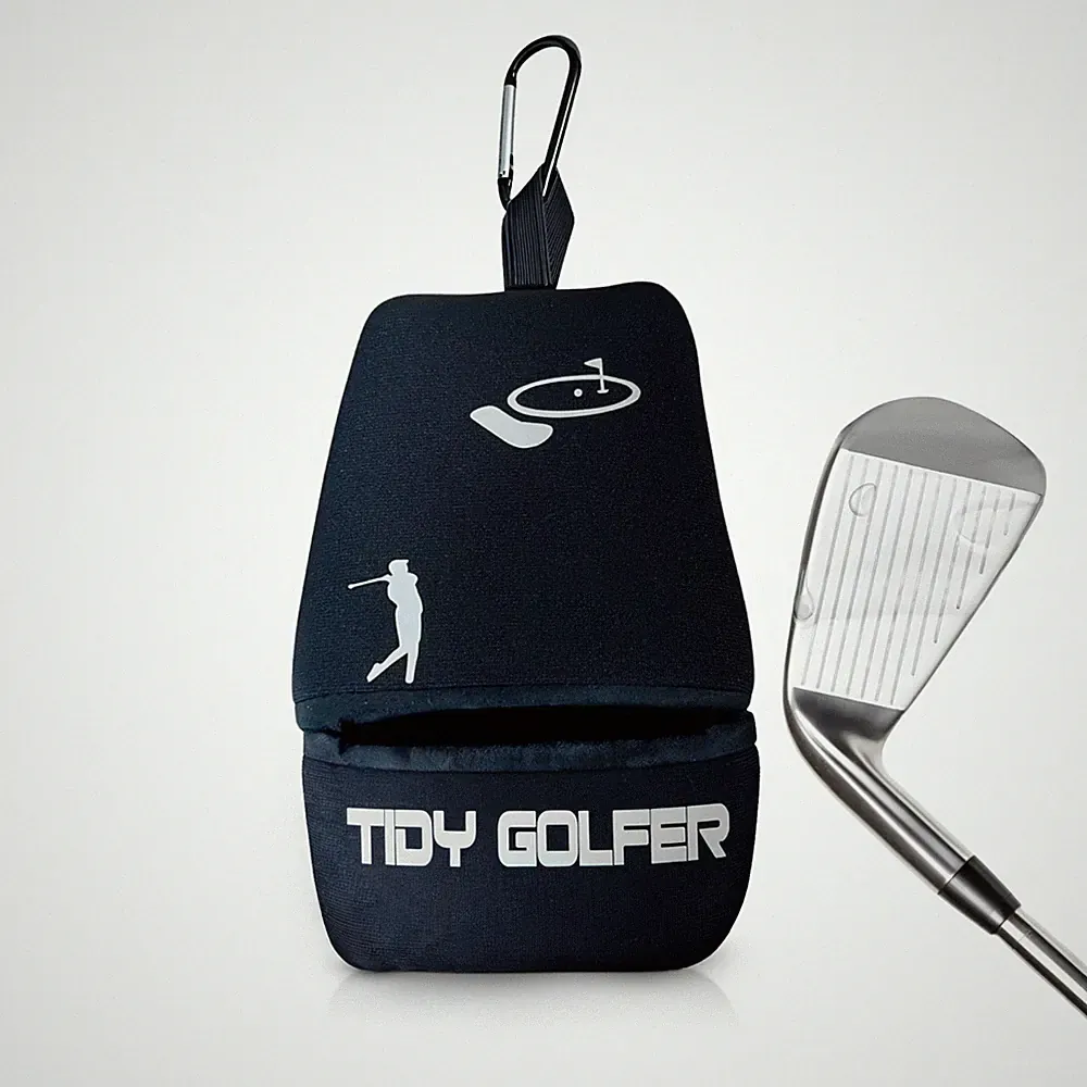 Tidy Golfer -Golf Club and Ball Cleaner, Iron Cleaner, Golf Ball Cleaner Pouch