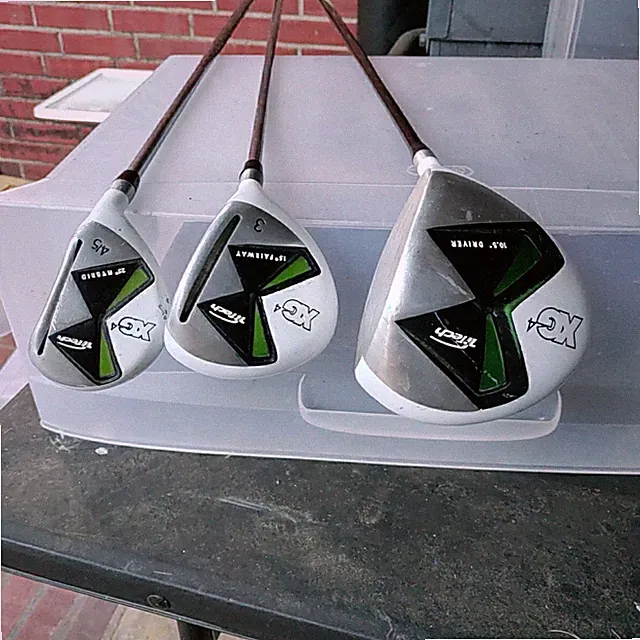TiTech XG4 Woods + Hybrid Set (Driver, 3W, 4/5H) Uniflex Graphite & Steel Shafts